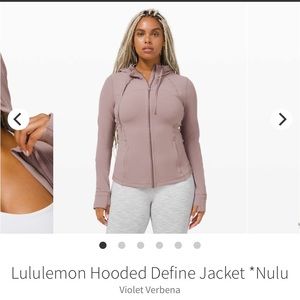 Lulu Lemon Hooded Define Jacket